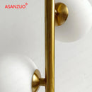 GobekUsa LED Gold Table Lamp with Milk White Glass Lampshade