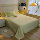 GobekUsa Double-Layer Lace Bubble Cotton Bedding Set - Soft Skin-Friendly Bed Linens