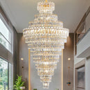 GobekUsa Crystal Chandelier: Penthouse Light Luxury for Villa Livingroom, Rotating Staircase Atmosphere