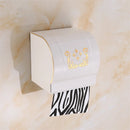 GobekUsa Black Carved Aluminum Bathroom Tissue Holder Toilet Paper Roll Rack