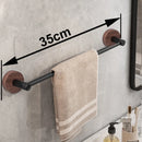 GobekUsa Matte Black Wall Mounted Towel Bar - Modern Bathroom Accessories Holder