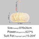 GobekUsa Feather Decor LED Chandeliers for Living Room, Bedroom, Study & Children's Room