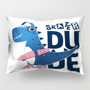 GobekUsa Cartoon Dinosaur Pillowcase for Home Decor and Kids Bedroom
