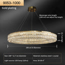 GobekUsa Crystal Chandelier: Modern Luxury Lighting for Living Room, Restaurant, and Villa
