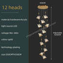 GobekUsa Butterfly Acrylic Chandelier Modern Ceiling Light Pendant Lamp for Living Room