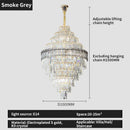 GobekUsa Crystal Chandelier: Luxury Living Room Lamp, Modern Design, Elegant Lighting Option