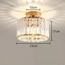 GobekUsa Glass Crystal LED Ceiling Chandelier for Home Decor
