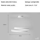 GobekUsa Dimmable Metal Acrylic Pendant Chandelier Lighting Fixtures