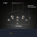 GobekUsa Black Brass Retro Crystal Copper LED Ceiling Pendant for Home Lighting