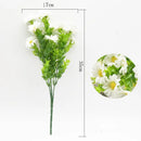 GobekUsa Daisy Bouquet Green Plant Synthetic Flowers Set for Home Decor & Weddings