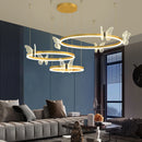 GobekUsa LED Butterfly Chandelier Pendant Light for Modern Living Room