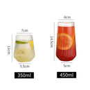GobekUsa Glass Cup Set with Lid and Straw for Tea Coffee Juice Beer Milk Mocha