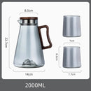 GobekUsa Glass Cold Water Jug | Large Capacity & Heat Resistant Water Pot