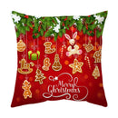 GobekUsa Christmas Sofa Pillow Cover Home Decor Throw Pillowcase Santa Claus Printed