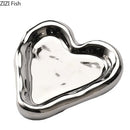 GobekUsa Heart-Shaped Jewelry Stand Tray: Earrings & Necklace Display Plate
