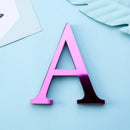 GobekUsa 3D Mirror Alphabet Letters Wall Decor for Home, Parties, and Weddings