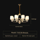 GobekUsa Chinese Natural Jade All Copper Chandelier for Luxury Living Room Villa