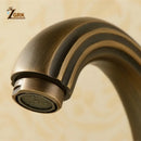 GobekUsa Antique Brass Bathroom Faucet Set with Double Handles for Bathtub and Sink
