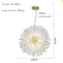 GobekUsa Dandelion Chandelier LED Pendant Lamp for Dining Room, Bedroom, Shops