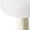 GobekUsa Cream Marble Table Lamp: Modern LED Bedroom Lighting Fixture