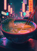GobekUsa Japanese Food Neon Posters Canvas Painting for Home Kitchen Decor