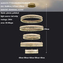 2024 GobekUsa Modern Crystal LED Chandelier for Living & Dining Room Decor