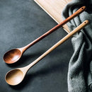 GobekUsa Lotus Wooden Spoon: Eco-Friendly Long Handle Salad Cooking Utensil