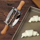 GobekUsa Croissant Dough Cutter: Stainless Steel Handle, Pastry Wheel Knife for Baking
