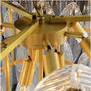 GobekUsa Leaf Glass Pendant Lamp: Modern Luxury Crystal Suspension for Living Room, Restaurant, Bedroom.