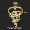 GobekUsa Crystal Chandelier: Modern Living Room Pendant Lamp for Elegant Interior Lighting