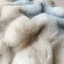 GobekUsa Gradient Faux Rabbit Fur Bedding Set - Warm Luxury Plush Duvet Cover & Quilt Sets
