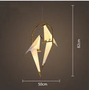 GobekUsa Crane Chandelier Iron LED Light for Bedroom Dining Children's Room