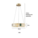 GobekUsa Golden LED Ring Chandelier for Modern Luxury Living and Dining Spaces