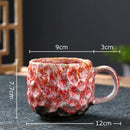 GobekUsa Hammer Pattern Ceramic Mug Set for Dining Table and Coffee, Tea, Juice