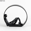 GobekUsa Abstract Black Characters Sculpture Resins Desk Decoration for Aesthetic Room Decor
