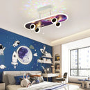 GobekUsa Cartoon Skateboard Ceiling Light for Children's Room