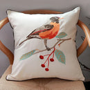 GobekUsa Butterfly & Dragonfly Sofa Cushion Cover, European Embroidered Design