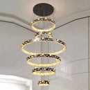 GobekUsa Crystal Chandelier Stair Pendant Lamp Living Room Pendant Lights Interior Lighting