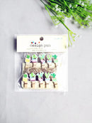 GobekUsa 50-Piece Mini Wooden Clips for Photos Crafts, 25mm Small Clothespin Decoration