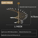 GobekUsa LED Fireworks Ceiling Pendant Light - Modern Luxury Dimmable Room Decoration