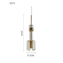 GobekUsa Cylindrical Glass Pendant Light: Modern, Nordic Design for Living Room, Restaurant, Kitchen