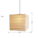 GobekUsa Japanese Wabi Sabi Pendant Light LED E27 Noguchi Akari Rice Paper Ceiling Hanging