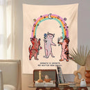 GobekUsa Cat Tapestry Wall Hanging for Home Decor and Wall Art