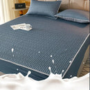 GobekUsa Cooling Latex Fitted Sheet Set: Soft 3-Layer Mattress Protector for Hot Sleepers
