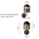 GobekUsa Blue Glass Wall Sconce Lamps | Designer Luxury Home Decor Light Fixture