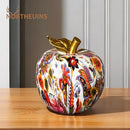 GobekUsa Apple Resin Figure Decorative Ornament for Home Office, Morden Art Craft Decor