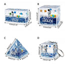 GobekUsa Astronaut Drift Keychain: Creative Liquid Hourglass Stress Relief Toy & Home Decor