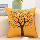 GobekUsa Abstract Tree Flower Pattern Pillow Cover for Home Decor