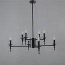 GobekUsa Iron Art LED Candle Chandelier Pendant Light for Living Room & Kitchen