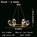 GobekUsa Crystal Chandelier LED Pendant Lights High-end Nordic Modern Style Indoor Lighting